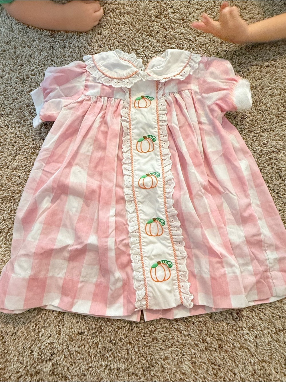 Bundle of 3 - Girls Smocked Dresses 2t (Pumpkins, Valentine’s, and Christmas!!)